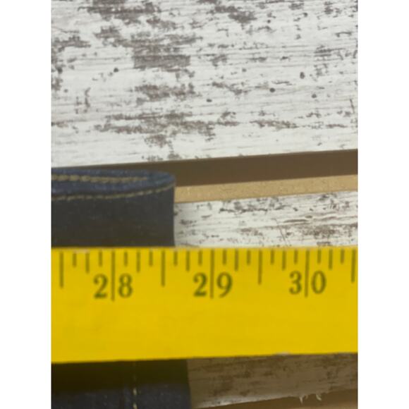 Woman Within Extended Plus Size 36W Jean Capri Slightly Distressed Med Wash - Picture 11 of 12